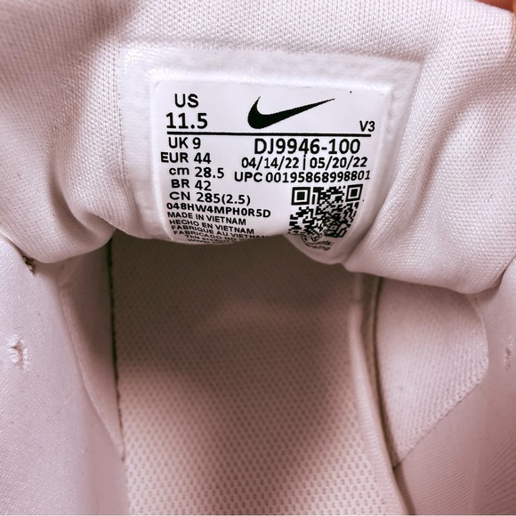 Nike AF1 PLT.AF.ORM white on white Sneakers BNWT - Picture 5 of 6